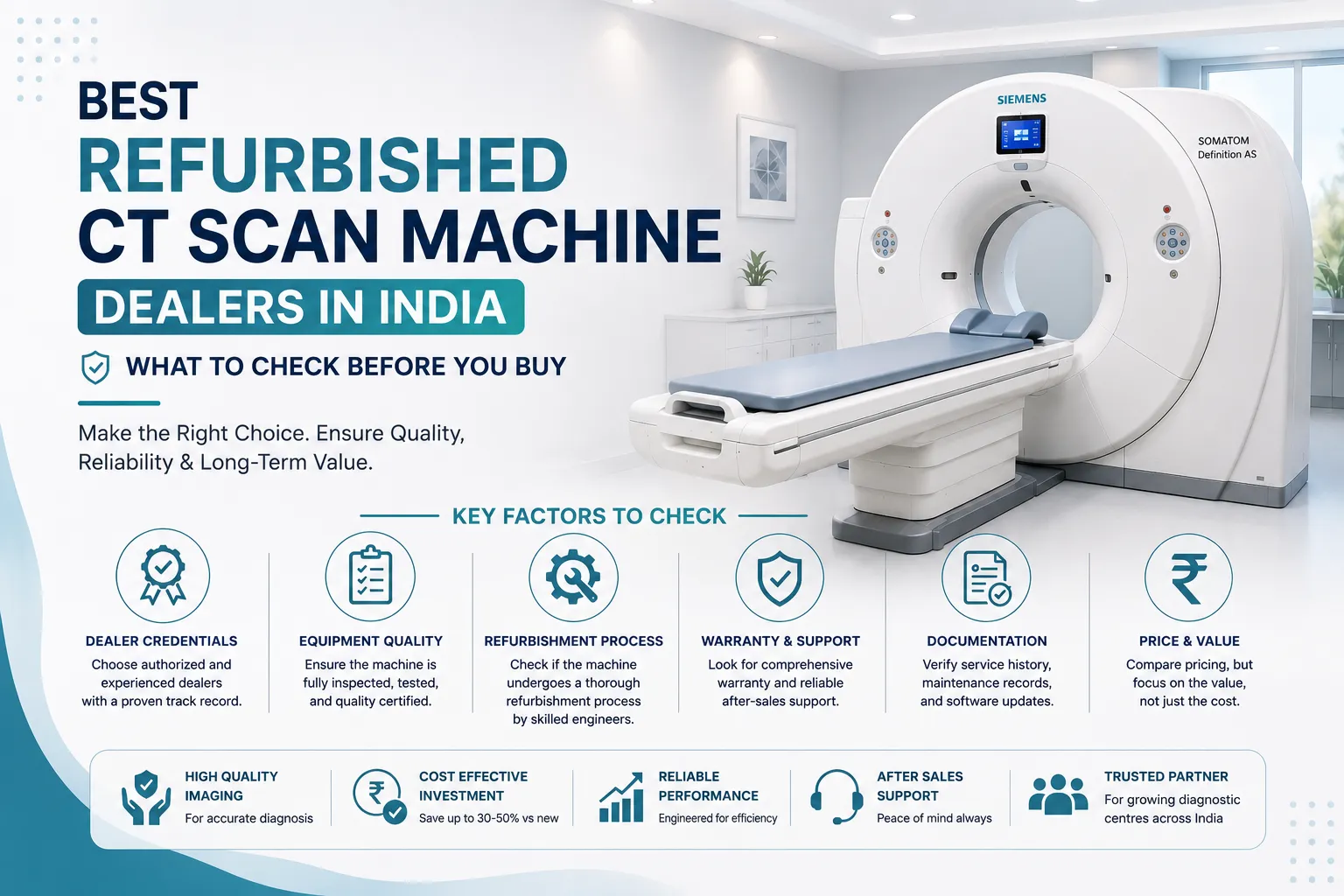 Best Refurbished CT Scan Machine Dealers in India: What to Check Before Buying
